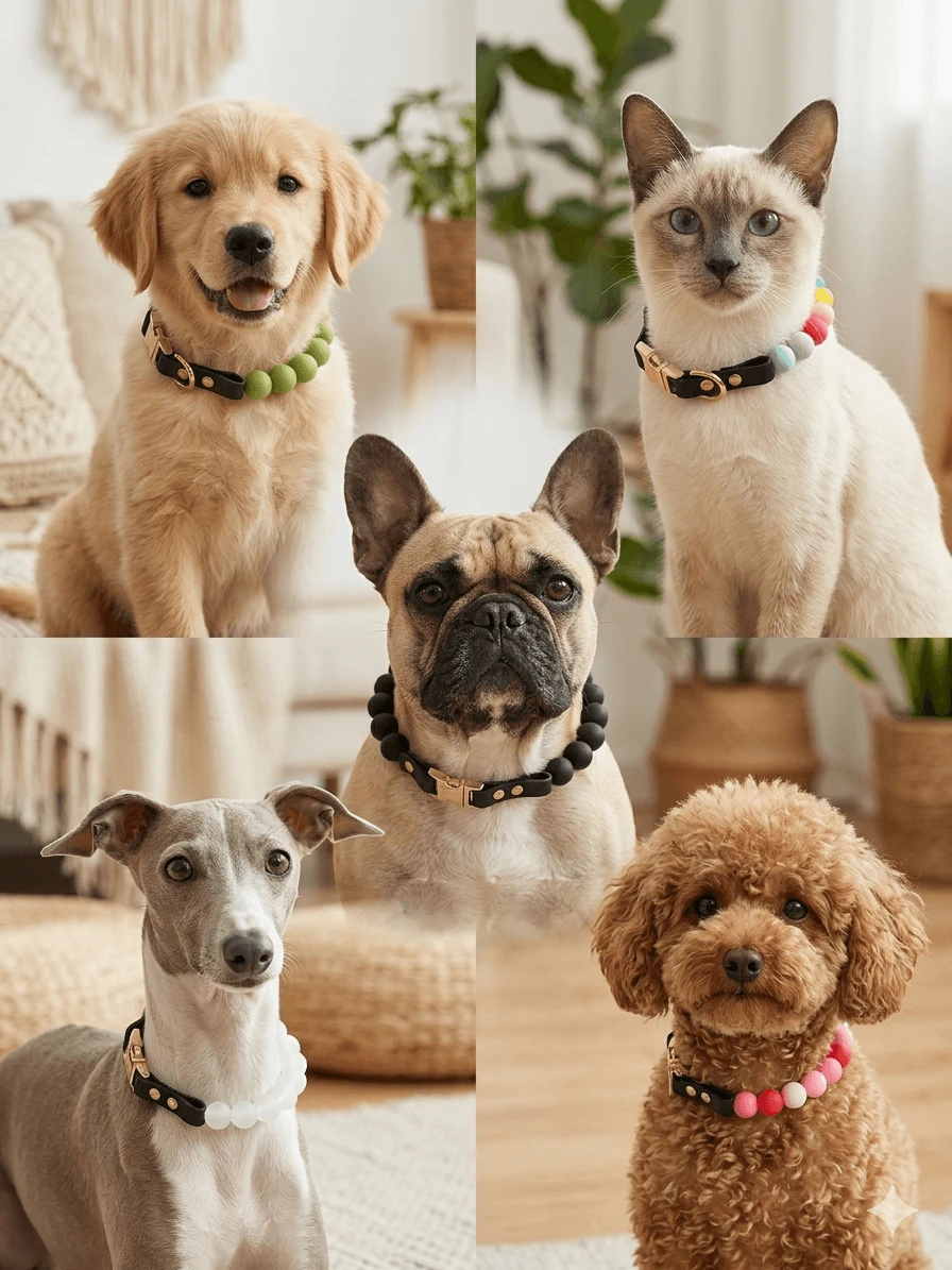 quick-release gold buckle pet collar quick-release gold buckle pet collar